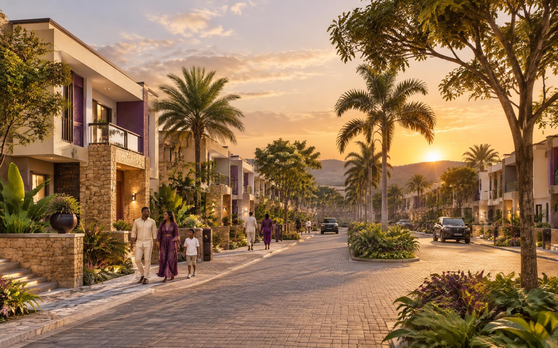 Architectural vision of a contemporary residential community